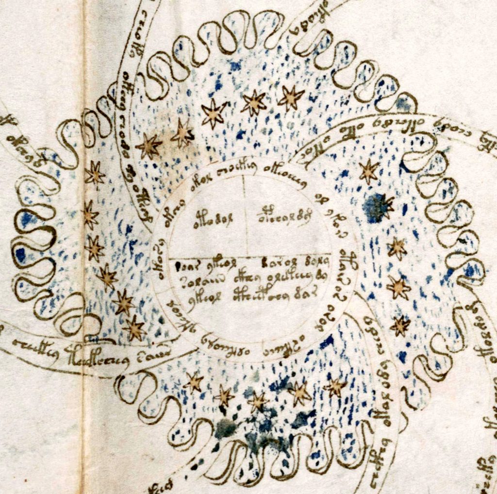 Voynisch Manuscript, pag 123 Detail
