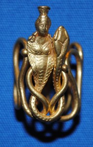 Ring Depicting Isis and a Snake - Roman,1st centrury AD British Museum