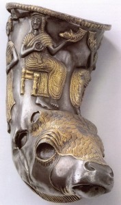 Silver rhyton from Poroina, Romania. End of the 4th century BCE - Thracian